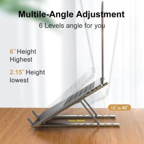 Resim Ucuzcu Market Laptop - Tablet Standı (Metal + Ayarlanabilir) 