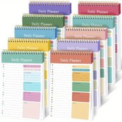 Resim Günlük Planlayıcı Not Defteri Paketi - 12,7 cm x 20,32 cm Görev Düzenleyici, 30 Yapraklı Akademik Planlama, Fitness Günlüğü, Okul Malzemeleri - Tüysüz, 14+ Yaş İçin Uygun, Kağıt Malzeme, Özel Organizasyon Özelliklerine Sahip Kolej Çizgili, Çeşitli Temalar 