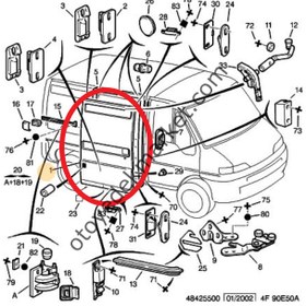 Resim Peugeot Boxer (1994-2006) Kısa Kasa Yan Sürgülü Kapı (Orijinal) 