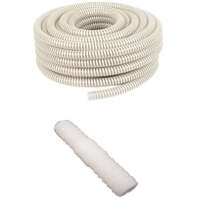 Resim Universal Klima Su Tahliye Hortumu 3 Metre Drenaj Hortum + Ek Parça Düz Nipel Esnek 