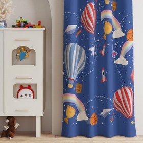 Resim AYShome Uzay Desen Çocuk Odası Perdesi 140x270cm 