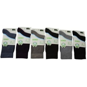 Resim Pro Çorap Kadın Bambu Şeker Çorabı Çorap 6 Lı Çok Renkli 