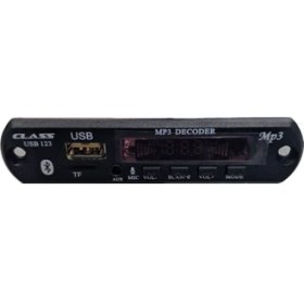 Resim Class USB-123 Araç İçin Mikrofonlu USB/AUX/SD Kart Çevirici Modül 