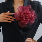 Resim Eşsiz El Yapımı Tül Çiçek Broş, Vintage Fransız Tarzı, Kadınlar İçin Benzersiz Moda Aksesuarı, Günlük Giyim, Partiler ve Özel Etkinlikler İçin Çok Yönlü, Mükemmel Hediye Fikri, Tüm Mevsimler İçin Uygun Giyim 