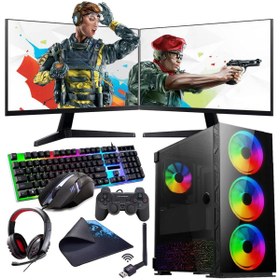 Resim INTEL I5 13400F 16GB 1TB M2 6GB GTX 1660S Çift 24" Mon. (Gaming SET) Rogame