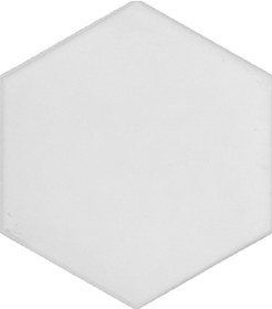 Resim Armada Çini 15x17 Cm Düz Beyaz Altıgen Seramik 