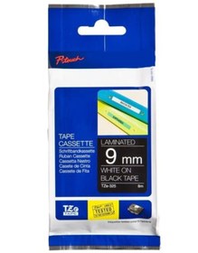Resim Brother Tze-325 Siyah Lamine Muadil Etiket 12mm 
