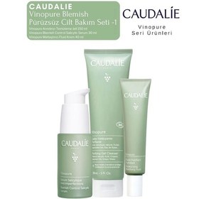 Resim Vinopure Blemish Pürüzsüz Cilt Bakım Seti -1 Serum - Krem -temizleme Jeli Orijinal Boy 