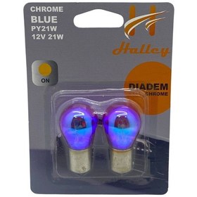 Resim Halley 12V 93 Ampul 21W Diadem Turuncu Düz Tırnak 2 Ad Italy N11.2615 