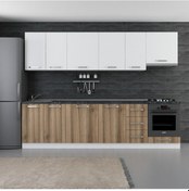 Resim Minar 290 Cm Mutfak Dolabı Beyaz Dore 290-D5 Beyaz 