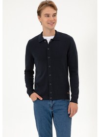 Resim U.s. Polo Assn. Erkek Lacivert Hırka Triko 50313690-vr033 Lacivert 
