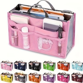 Resim Çok fonksiyonlu seyahat düzenleyici çanta - Çoklu cepli, dayanıklı Oxford kumaş, kozmetik ve tuvalet gereçleri için fermuarlı depolama | Hafif, elde yıkanabilir, üç farklı renkte mevcuttur, temel gereksinimleriniz için mükemmel 