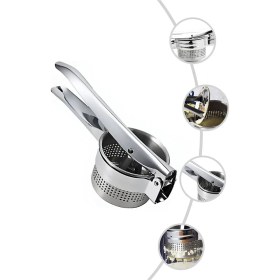 Resim Paslanmaz Çelik Patates ve Meyve Presi, Ezici, Sıkma Aracı, Dayanıklı ve Kolay Kullanım 