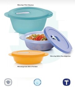 Resim Tupperware 3 lü mikrodalga seti 