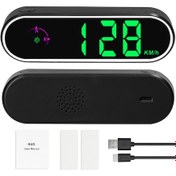 Resim Tenfowee Siyah Gps Araç Hud Gösterici - Hız Kmh/mph , Yön, Saat, Aşırı Hız Uyarısı, Led Ekran, Usb İle Bağlanabilir 