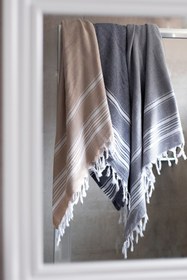 Resim Recycle Geri Dönüşümlü İplikten Peştemal Lacivert - Lacivert / 90x155 