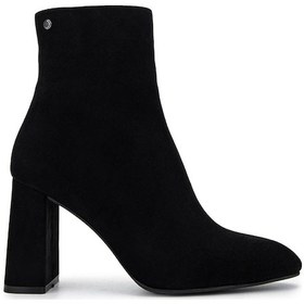 Resim Tamer Tanca Kadın Hakiki Deri Siyah Süet Topuklu Bot 1074 2040 Bn Bot Sk24-25 Sıyah Suet Siyah Süet 