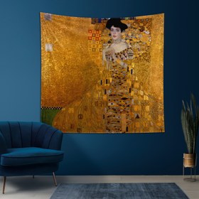 Resim Portrait of Adele Bloch-Bauer Duvar Örtüsü - 160 cm x 160 cm 
