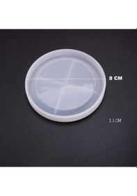 Resim Epoksi Silikon Kalıp Bardak Altlığı Yuvarlak 8 Cm 
