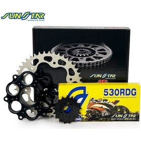Resim Zincir Dişli Seti Ducatı Multıstrada 1260cc Zincir: Sunstar 530rdg Çelik-114 Ön-arka Dişli: Sunstar 15t-40t 2018-2021 
