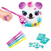 Resim Airbrush Plush Sürpriz Squishy Paint Bucket Koala 