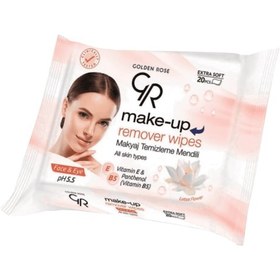 Resim Golden Rose Yüz ve Göz Makyaj Temizleme Mendili 20'li 