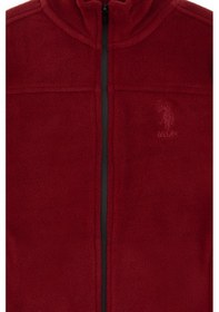 Resim U.S. Polo Assn. Kız Çocuk Bordo Fermuarlı Polar Sweatshirt 50317875-VR014 