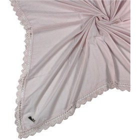 Resim Mim Eşarp Enba Pamuklu İğne Oyalı Namaz Ve Mevlüt Örtüsü 110x110 Cm Pudra 