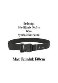 Resim Plastik Tokalı Klipsli Kemer Taktikal Tarz 8683255012695 Siyah 