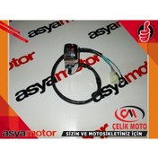 Resim ÇELİKMOTO ASYA AS125 ANAHTAR KUTUK SOL (NIKELAJLI) #AS125 F0302 NK 