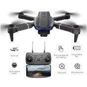 Resim BLUE İNTER INT E99 Pro HD Katlanabilir Drone Seti Kameralı Çantalı Siyah 