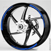 Resim 3 Parçalı Reflektif Mavi Jant Şeridi Çınar Extreme 