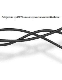 Resim Uiisii HM13 Mikrofonlu Kulakiçi Dinamik Kulaklık - Titanyum - Güçlü Bas - Siyah 