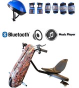 Resim CityMate Drift Car Elektrikli Kaykay Hoverboard Kask Dizlik Hediyeli Bluetoothlu 