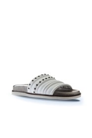 Resim Bueno Shoes Beyaz Deri Kadın Düz Terlik 01wu5829 