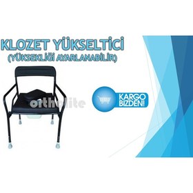 Resim Klozet Yükseltici Döşemeli - Yaşli Tuvalet Sandalyesi - Hasta San 
