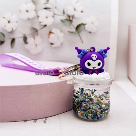 Resim Silver1 Gıoıo Yeni Sevimli Kedi Pençe Çapraz Giyinme Kurumi Bebek Araba Anahtarlık Büyük Kulak Köpek Çift Okul Çantası Hediye Anahtarlık Kolye (Yurt Dışından) 