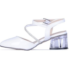 Resim Ayakcenter By8 Ayışığı 5cm Kız Çocuk Topuklu Ayakkabı Beyaz 