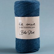 Resim La Mia Boho Slim Havacı Mavi El Örgü İpi -L110 - 34199 