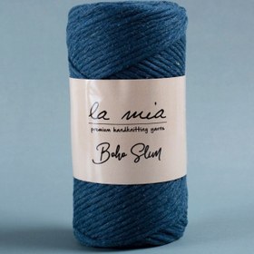 Resim La Mia Boho Slim Havacı Mavi El Örgü İpi -L110 - 34199 