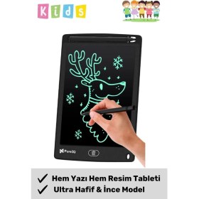 Resim Premium LCD Ekranlı Kalemli Dijital Çizim Tableti Yazı Tahtası Boyama Resim Akıllı Tablet 8,5 Inç 