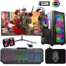 Resim Xaser XSR931 I5 4590 16GB Ram 1tb M.2 Nvme SSD 4gb RX550 Ekran Kartı 24" Curved Oyuncu Bilgisayarı 