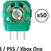 Resim 50 Adet 2.3k Ps4 Ps5 Xbox One Mikro Direnç Potans Micro Switch Yeşil 