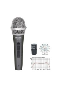 Resim Fugue Fm-198b Dinamik Kablolu Mikrofon - Gümüş Başlıklı Başlangıç/orta Seviye Tek Yönlü Unidirectional Kardioid Yapı, Vokal Ve Sunum İçin Net Ses İletimi 