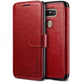 Resim Verus LG G5 ile Uyumlu Case Dandy Layered Series Kılıf Wine Black 