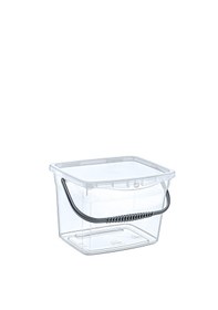 Resim Hobby Life 4lt Şeffaf Q Box Saplı Kapaklı Saklama Kabı 