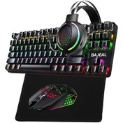 Resim Cbtx T500 Arkadan Aydınlatmalı RGB Oyun Klavyesi + Fare + Kulaklık Set 