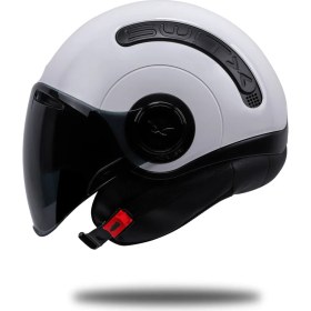 Resim Nexx Unisex Siyah Sx.10 Güneş Vizörlü Açık Kask 