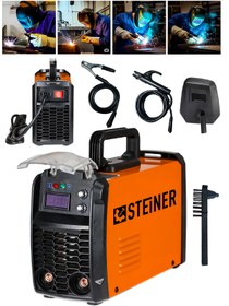 Resim STEİNER 250 Amper İnverter Mega Stick Çift Kartlı Hava Soğutmalı Dijital Göstergeli Çanta Kaynak Makinesi 