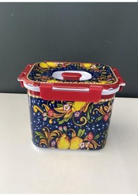 Resim Lamedore Flavor Orta Boy Dikdörtgen Saklama Kabı Kırmızı 18.5 x 14 x 15 CM 